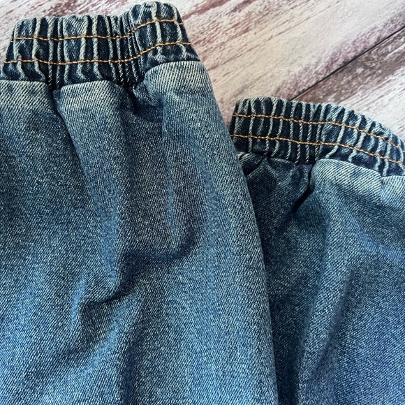 Skater Girl Denim Joggers- Medium Wash - Picture 9 of 13